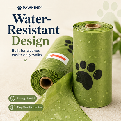 PawKind™ Water-Resistant Dog Waste Bag Refills | 150–450 Bags | Free Shipping